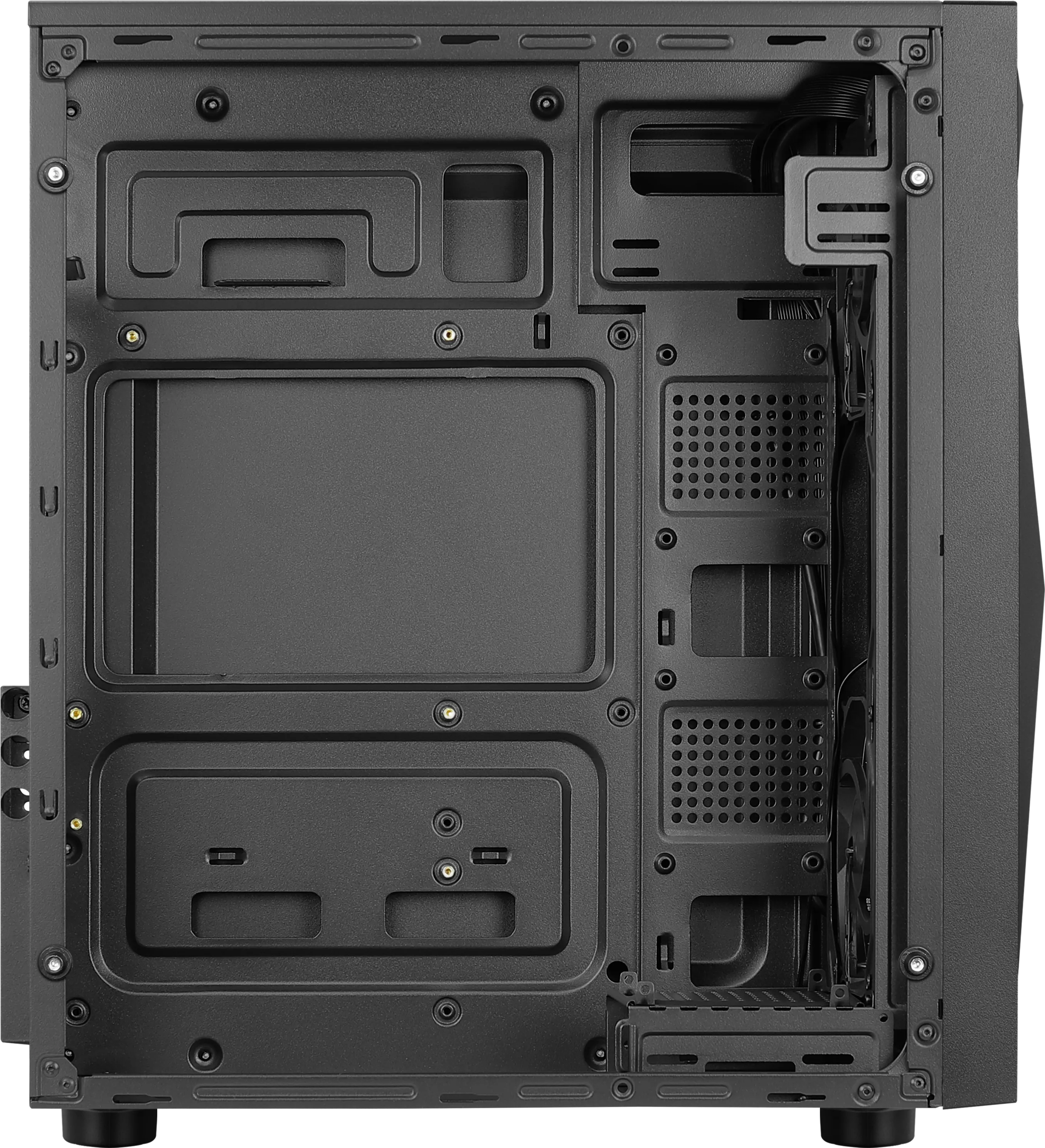 Boitier Moyen Tour ATX AeroCool Glider Tempered Glass RGB avec panneau vitré (Noir)