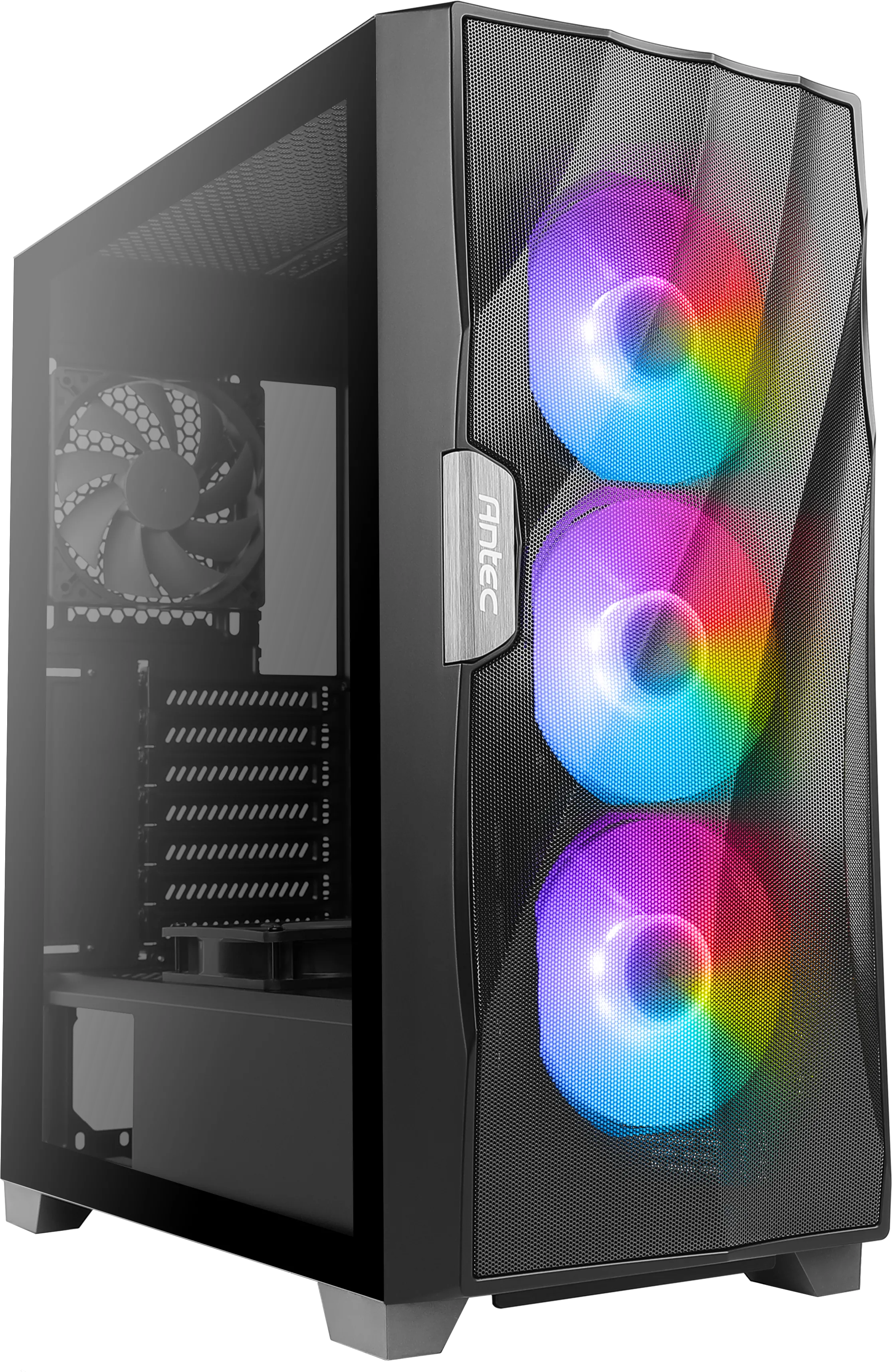 Boitier Moyen Tour ATX Antec Dark Fleet DF700 Flux RGB avec panneau vitré (Noir)