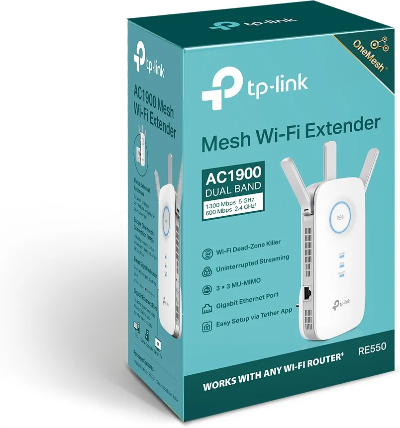 Point d'Accès Répéteur WiFi TP-Link RE550 (AC1900)