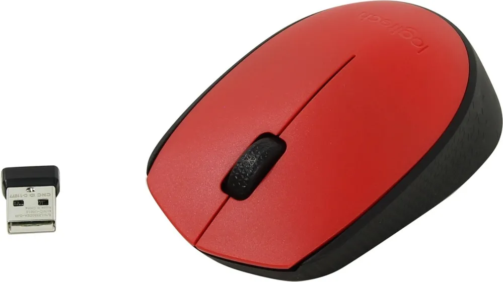 Souris sans fil Logitech Cordless Laser M171 (Noir/Rouge)