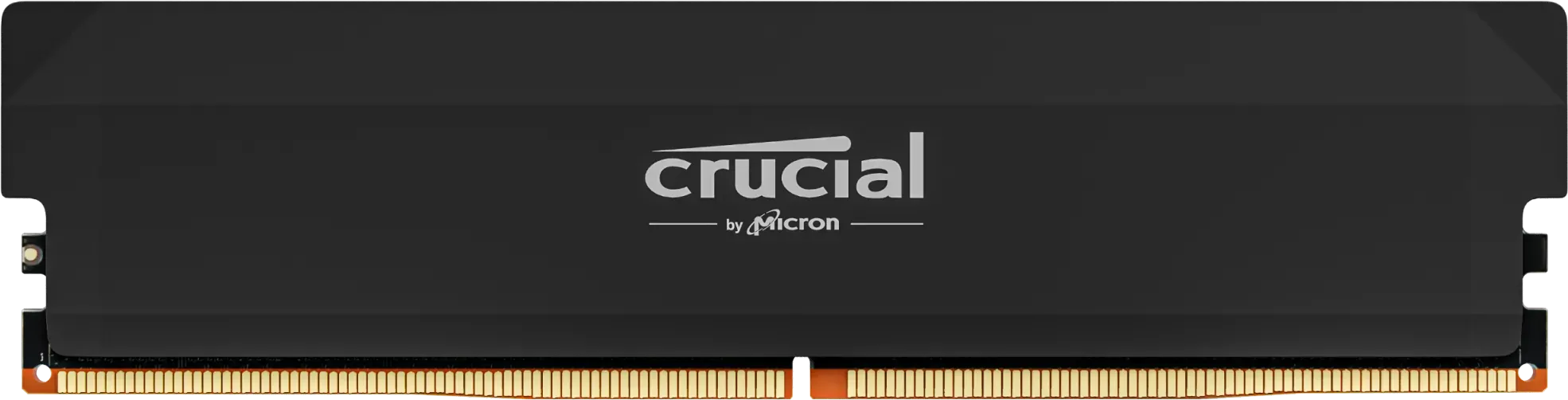 Barrette mémoire 16Go DIMM DDR5 Crucial Pro OC Gaming 6000MHz (Noir)