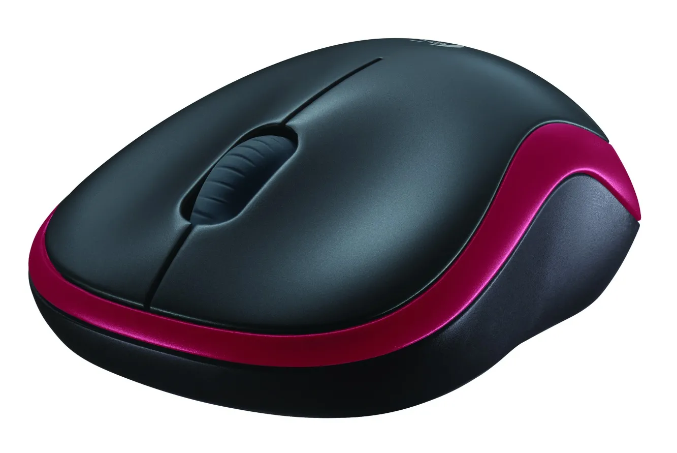 Souris sans fil Logitech Cordless Laser M185 (Rouge)