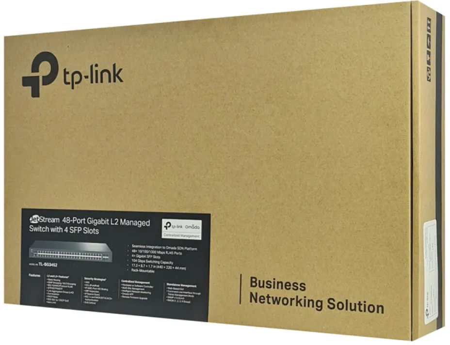 Switch réseau ethernet Gigabit TP-Link JetStream SG3452 - 48 ports + 4x SFP