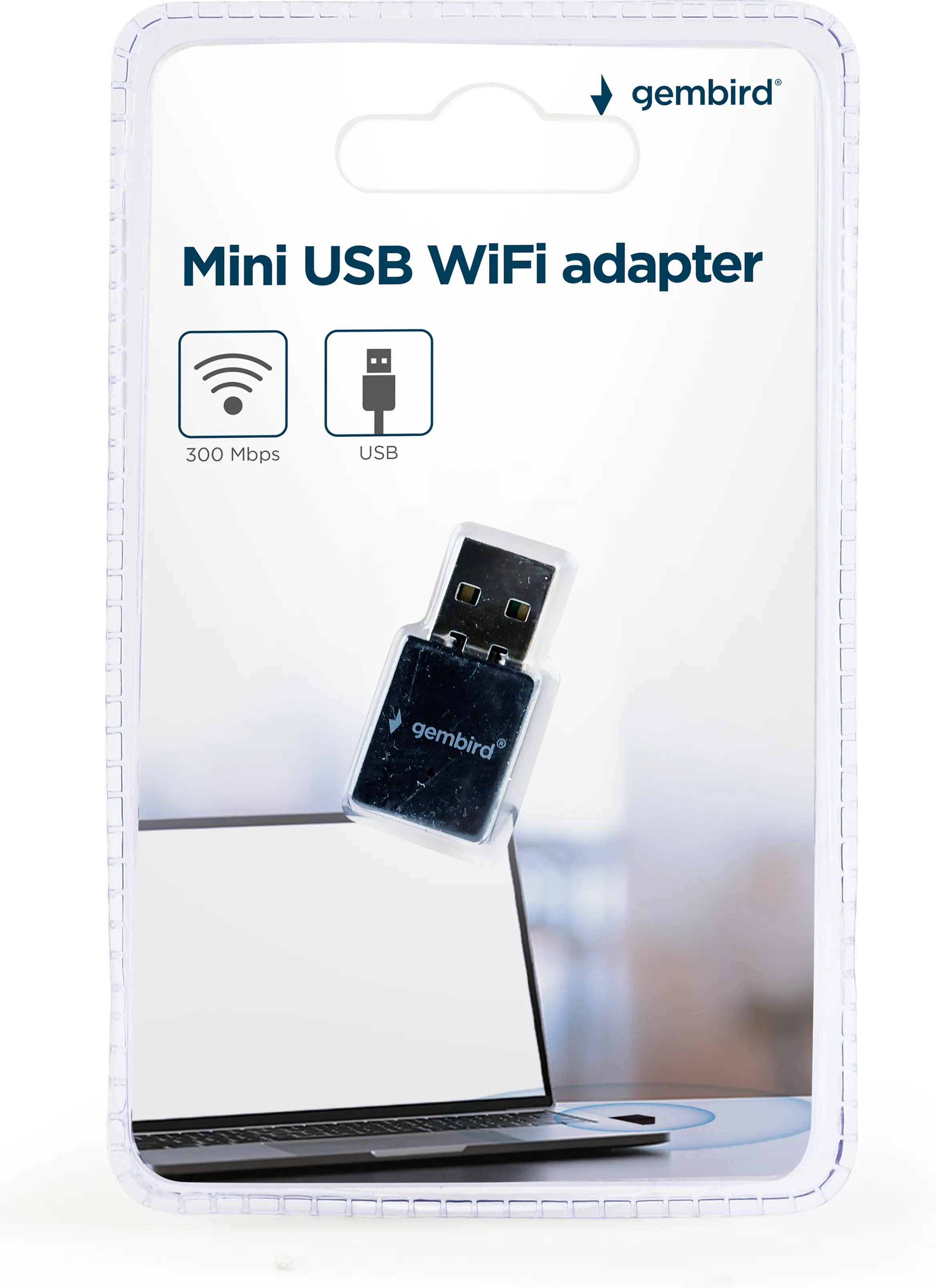 Carte Réseau USB WiFi Gembird Mini (N300)