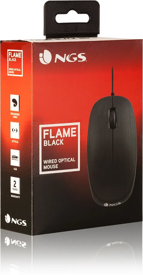 Souris filaire NGS Flame (Noir)