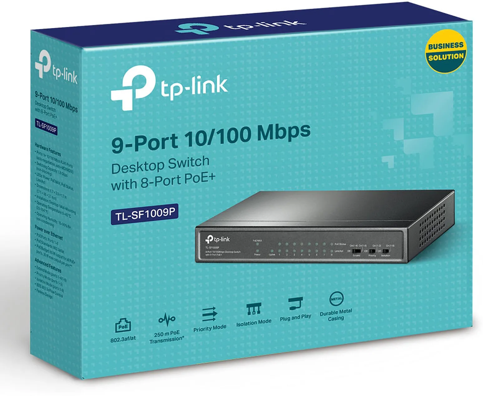 Switch réseau ethernet TP-Link TL-SF1009P (PoE+) - 9 ports