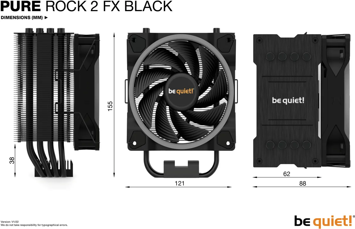 Ventilateur processeur be quiet! Pure Rock 2 FX