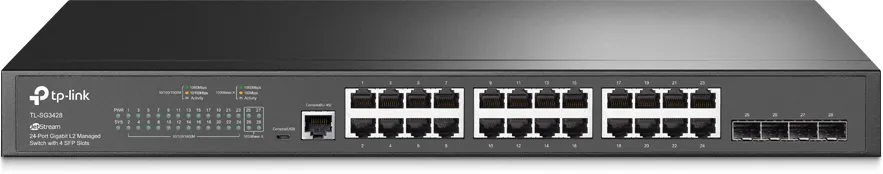 Switch réseau ethernet Gigabit TP-Link JetStream SG3428 - 24 ports + 4x SFP