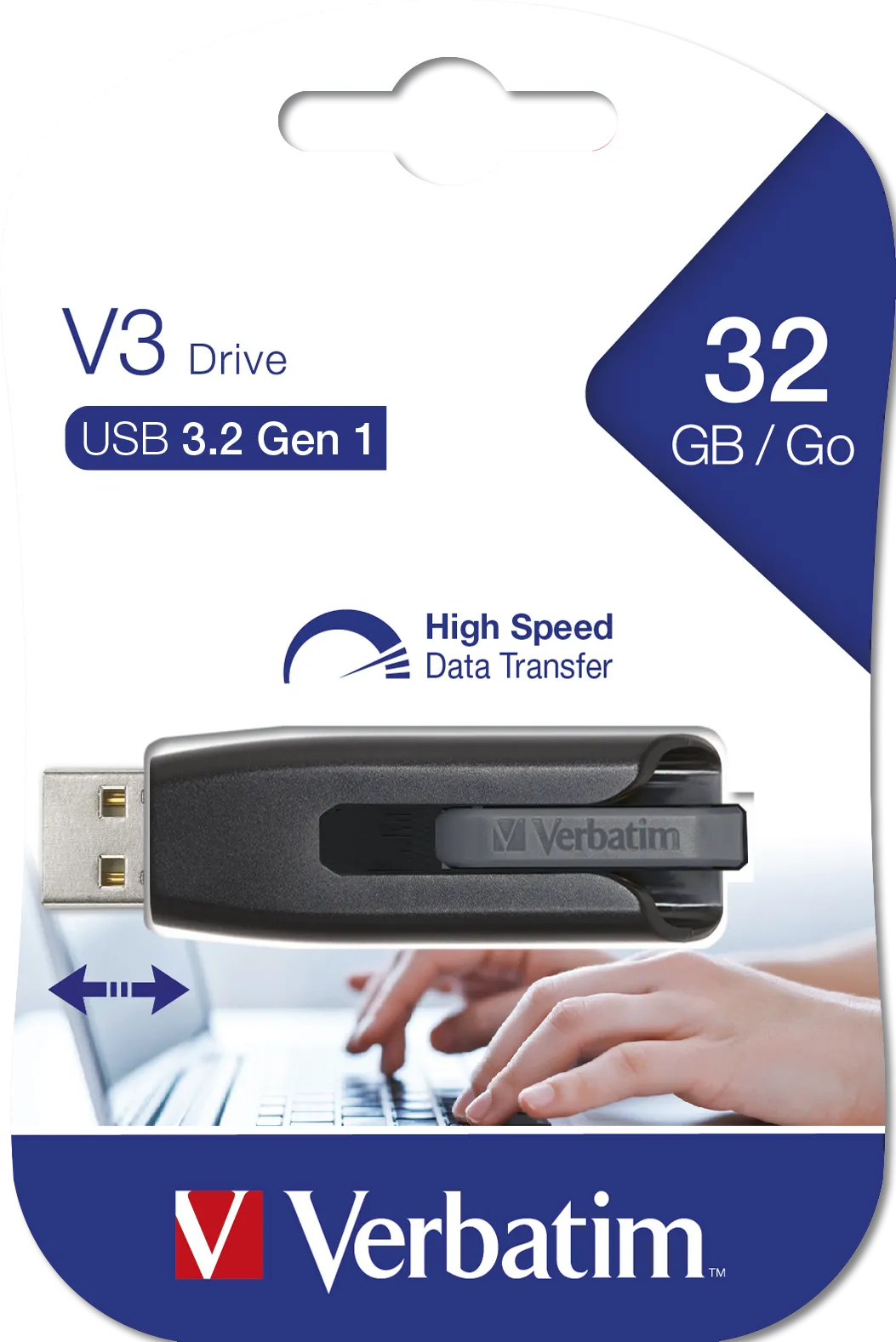 Clé USB 3.2 Verbatim Store'N'Go - 32Go (Noir)