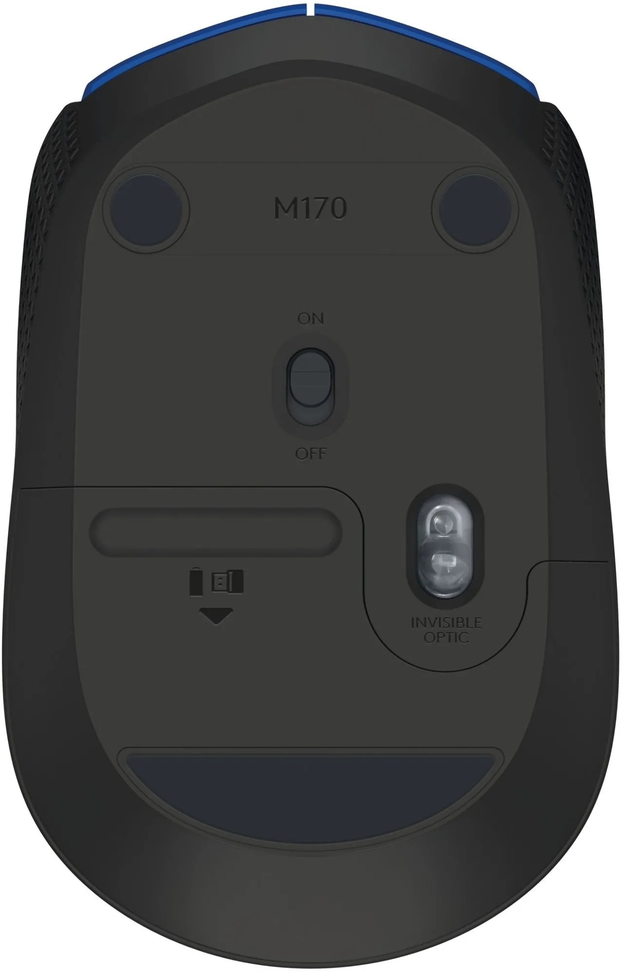 Souris sans fil Logitech Cordless Laser M171 (Noir/Bleu)