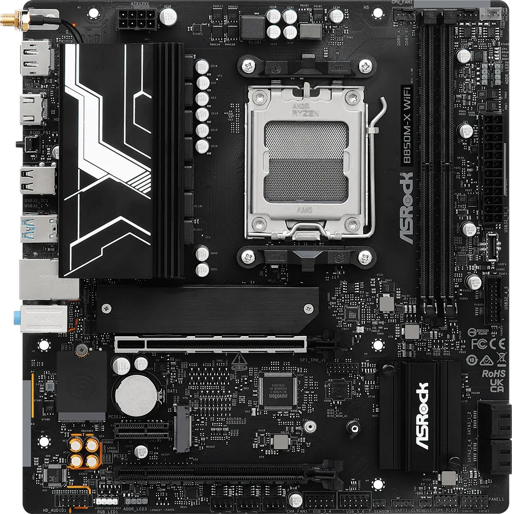 Carte Mère ASRock B850M-X WiFi (AMD AM5) Micro ATX
