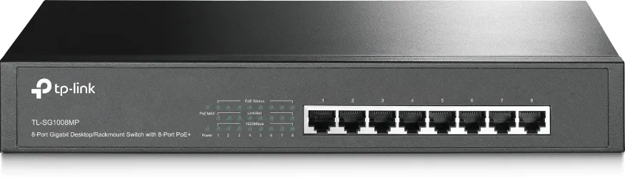 Switch réseau ethernet Gigabit TP-Link SG1008MP - 8 ports PoE+ (Métal)