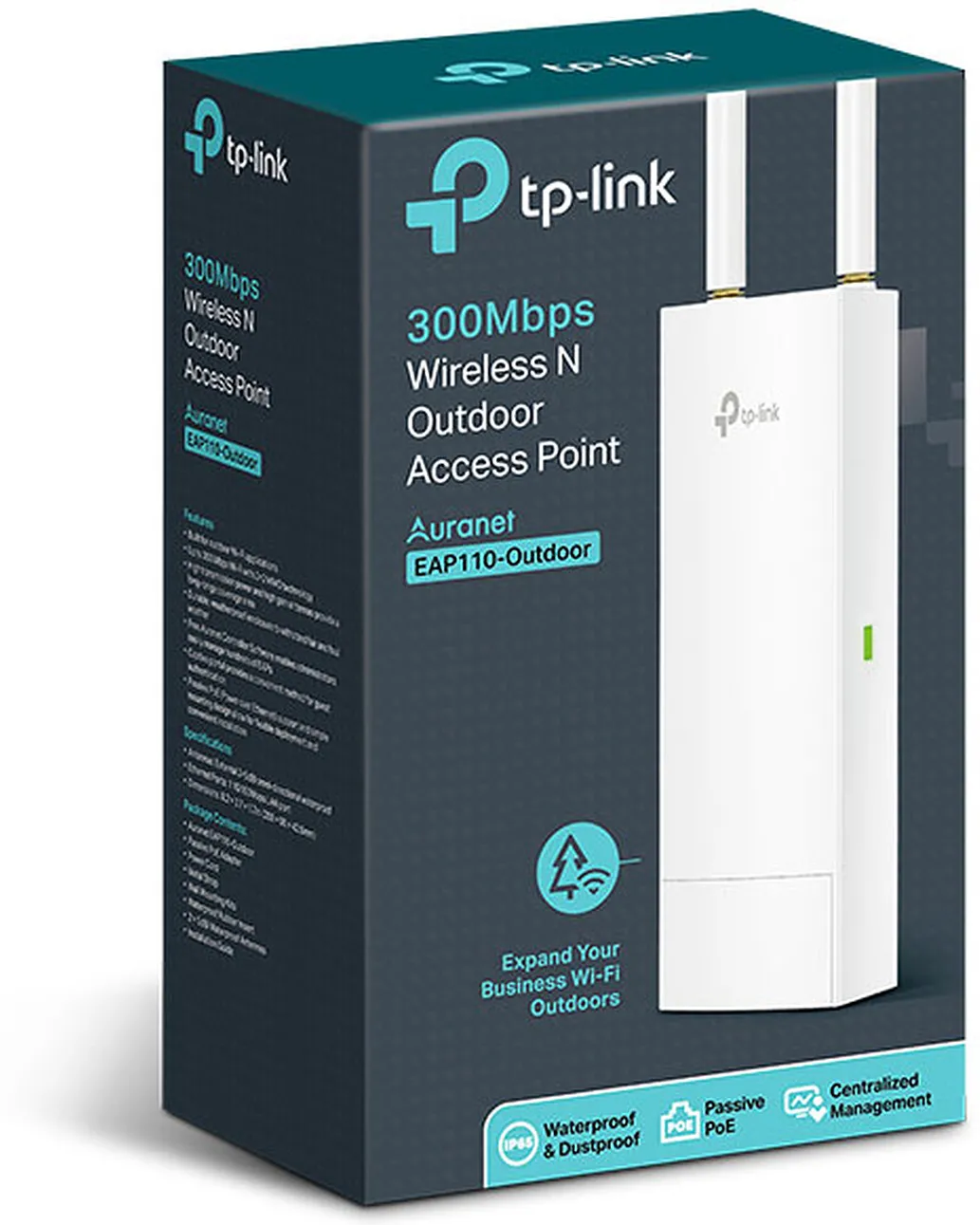 Point d'Accès extérieur WIFI TP-Link EAP110 PoE (300N)