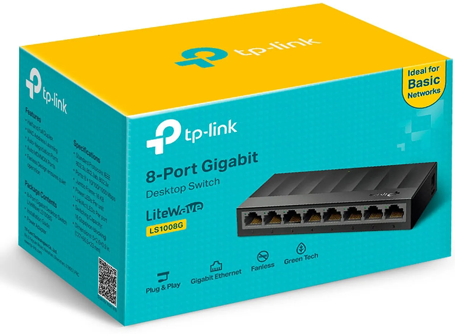 Switch réseau ethernet Gigabit TP-Link LiteWave LS1008G - 8 ports