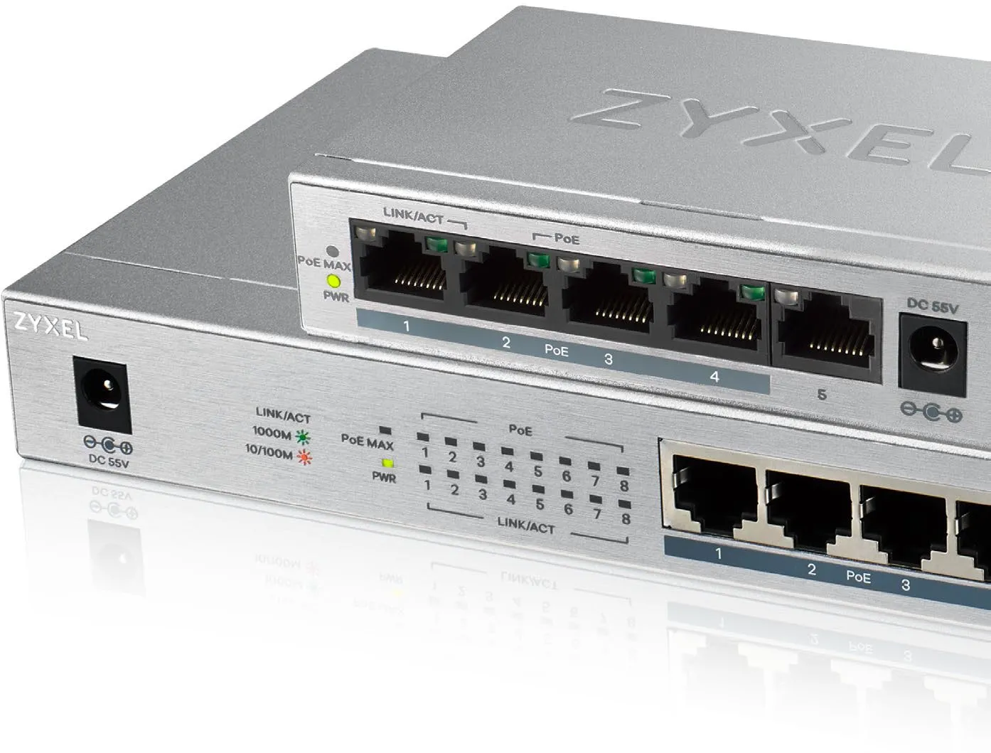 Switch réseau ethernet Gigabit Zyxel GS1008-HP - 8 ports dont 8x PoE