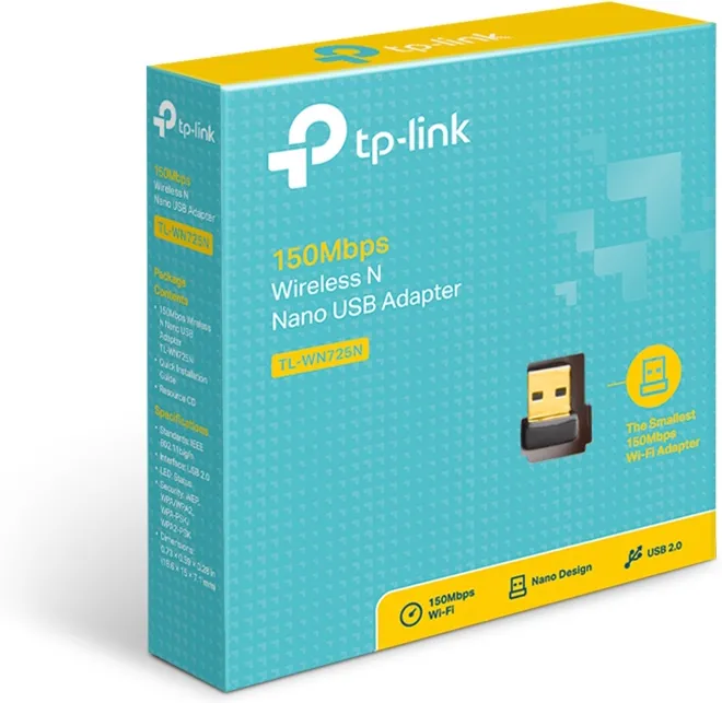 Mini Carte Réseau USB WiFi TP-Link TL-WN725N (150N)