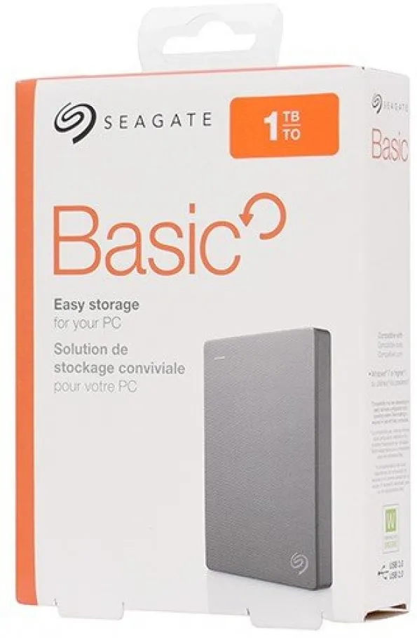 Disque Dur externe Seagate Basic - 1To  (Gris)