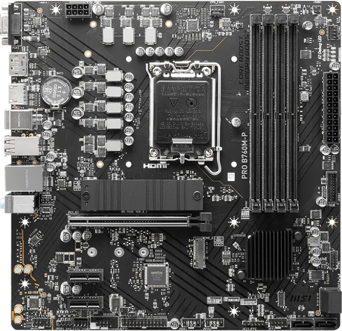 Carte Mère MSI Pro B760M-P DDR5 (Intel LGA 1700) Micro ATX