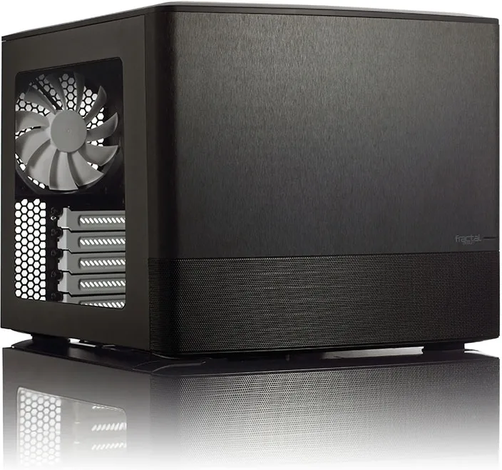 Boitier Moyen Tour ATX Fractal Design Node 804 avec fenêtre (Noir)