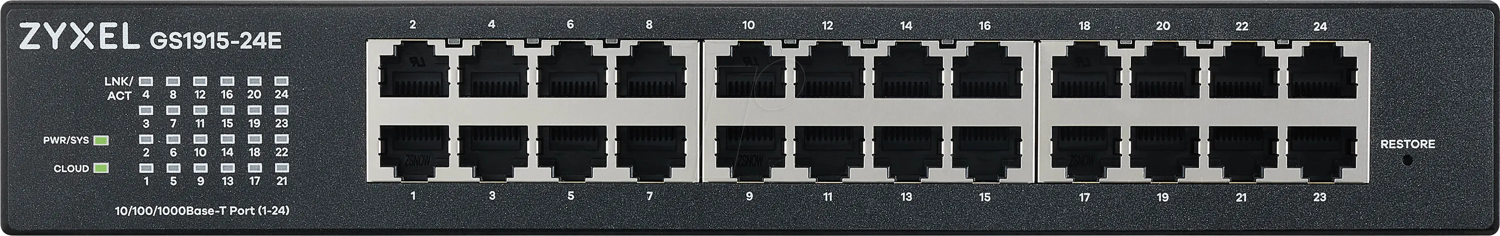Switch réseau ethernet Gigabit Zyxel GS1915-E - 24 ports