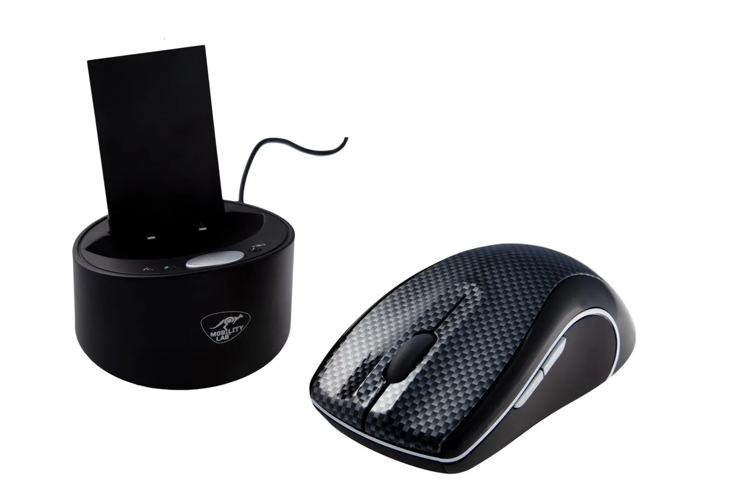 Souris sans fil Rechargeable Mobility Lab Carbone (Noir)