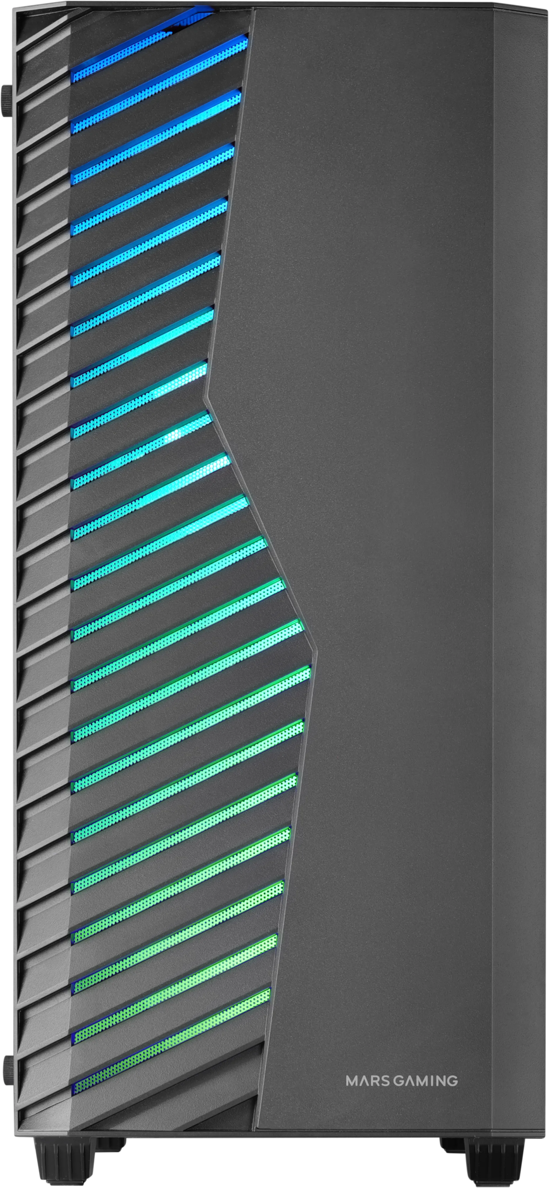 Boitier Moyen Tour ATX Mars Gaming MC-Volt RGB avec panneau vitré (Noir)