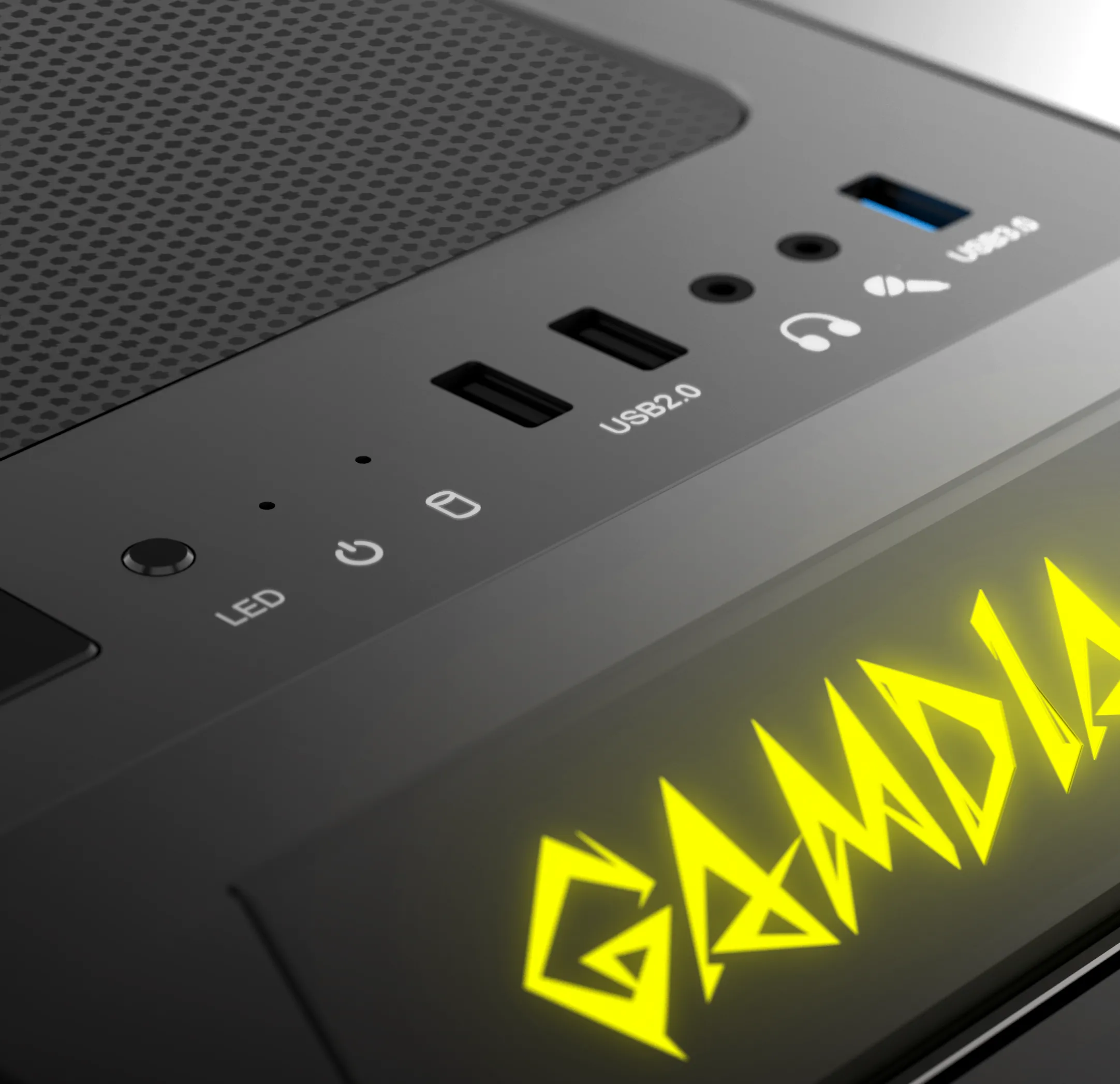 Boitier Mini Tour Micro ATX Gamdias Talos E1 RGB avec panneaux vitrés (Noir)