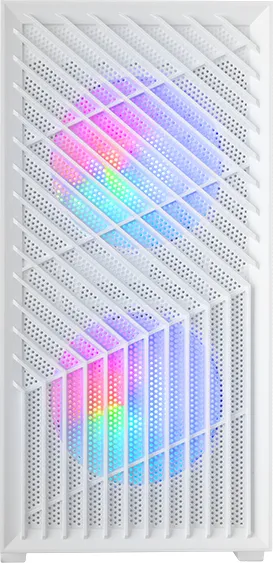 Boitier Mini Tour Micro ATX Mars Gaming MC-Vortex RGB avec panneau vitré (Blanc)