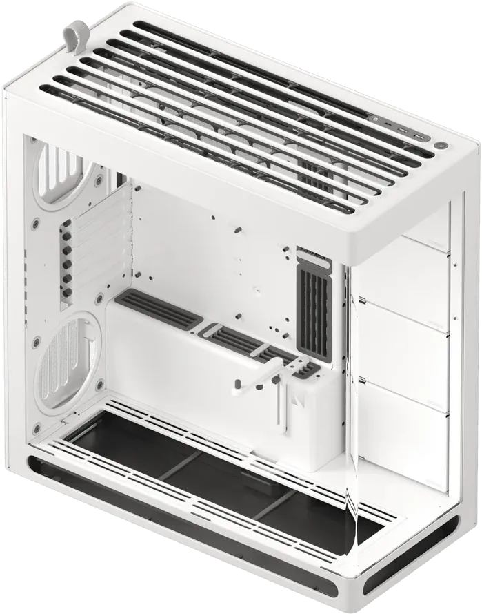 Boitier Moyen Tour ATX HAVN HS420 avec panneaux vitrés (Blanc)