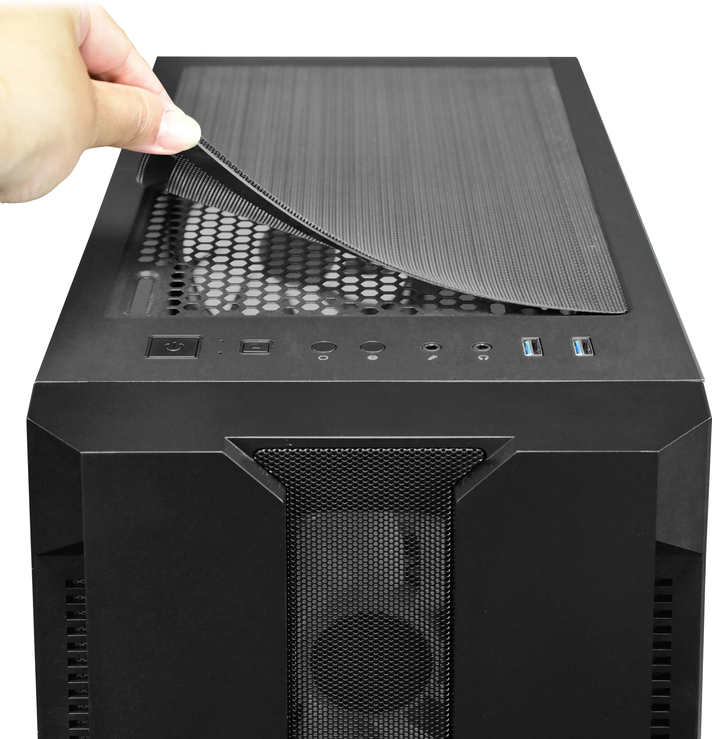 Boitier Moyen Tour ATX Chieftec Hunter GS-01B-OP RGB avec panneau vitré (Noir)