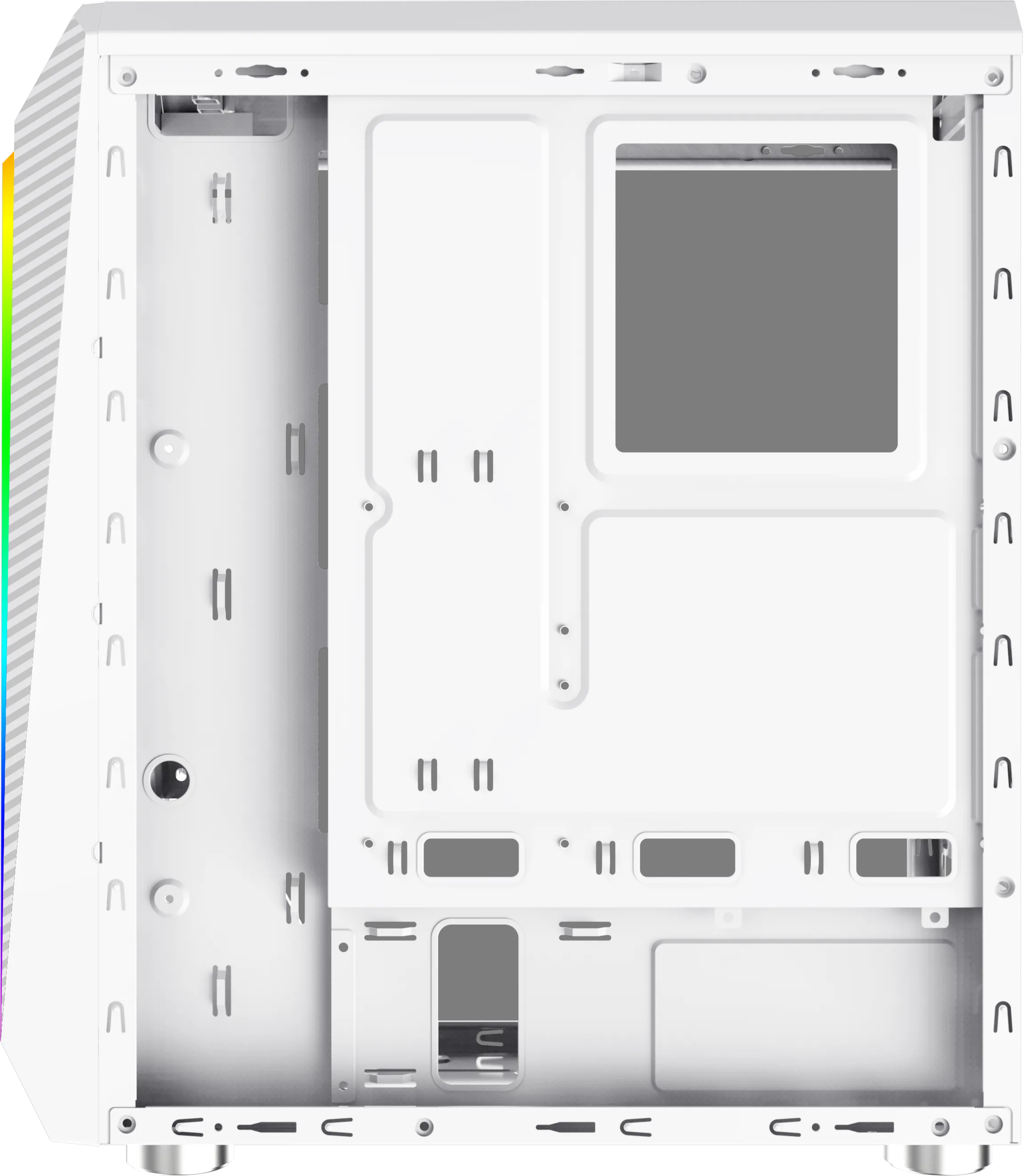 Boitier Moyen Tour ATX Xigmatek Vortex RGB avec panneau vitré (Blanc) 