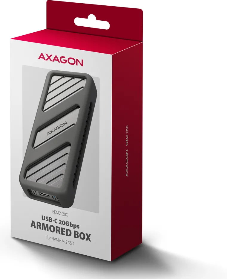 Boitier externe USB-C 3.2 Axagon EEM2-20G - NVMe M.2 Type 2280 (Noir)