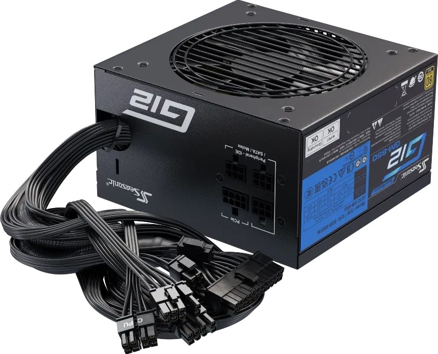 Alimentation ATX Seasonic G12 GM (2024) - 850W (Noir)