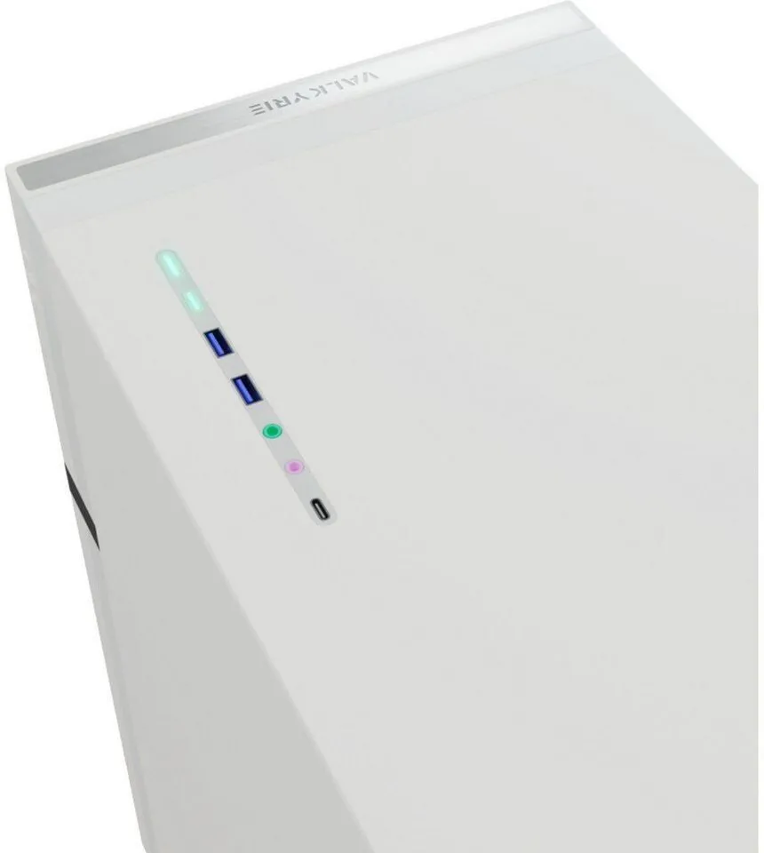 Boitier Moyen Tour ATX Valkyrie VK02 Lite avec panneau vitré (Blanc)