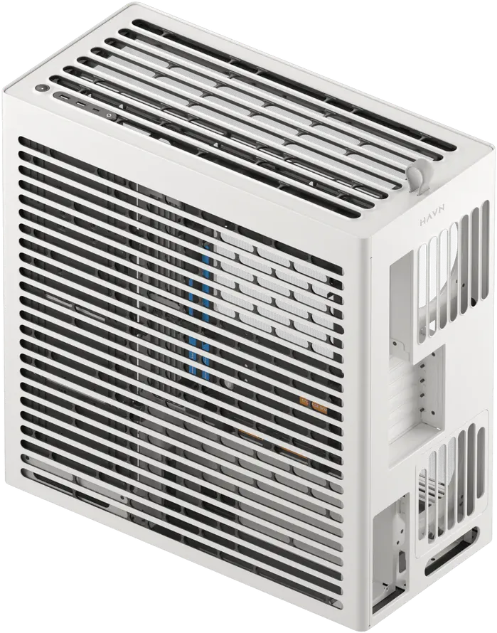 Boitier Moyen Tour ATX HAVN HS420 avec panneaux vitrés (Blanc)