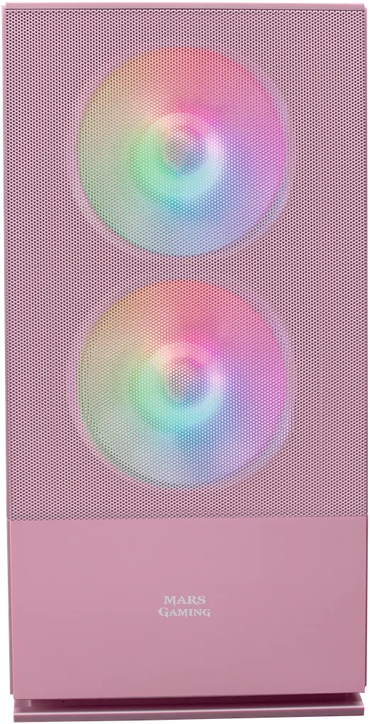 Boitier Mini Tour Micro ATX Mars Gaming MCZ RGB avec panneau vitré (Rose)
