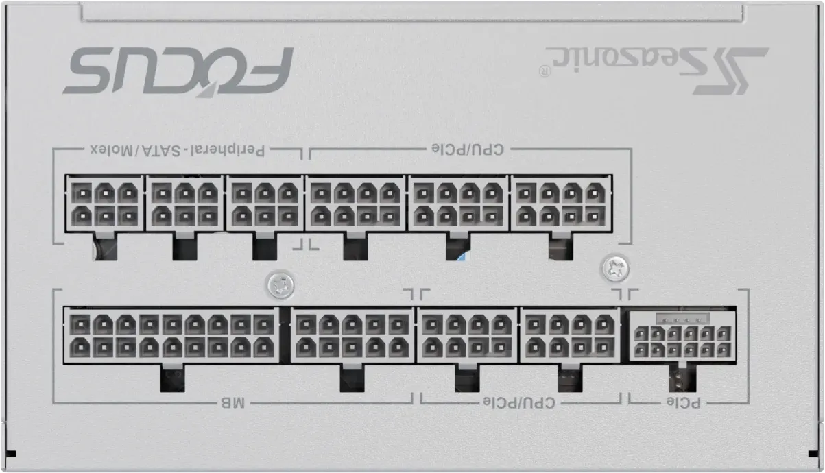 Alimentation ATX Seasonic Focus GX ATX 3 (2024) - 750W (Blanc)