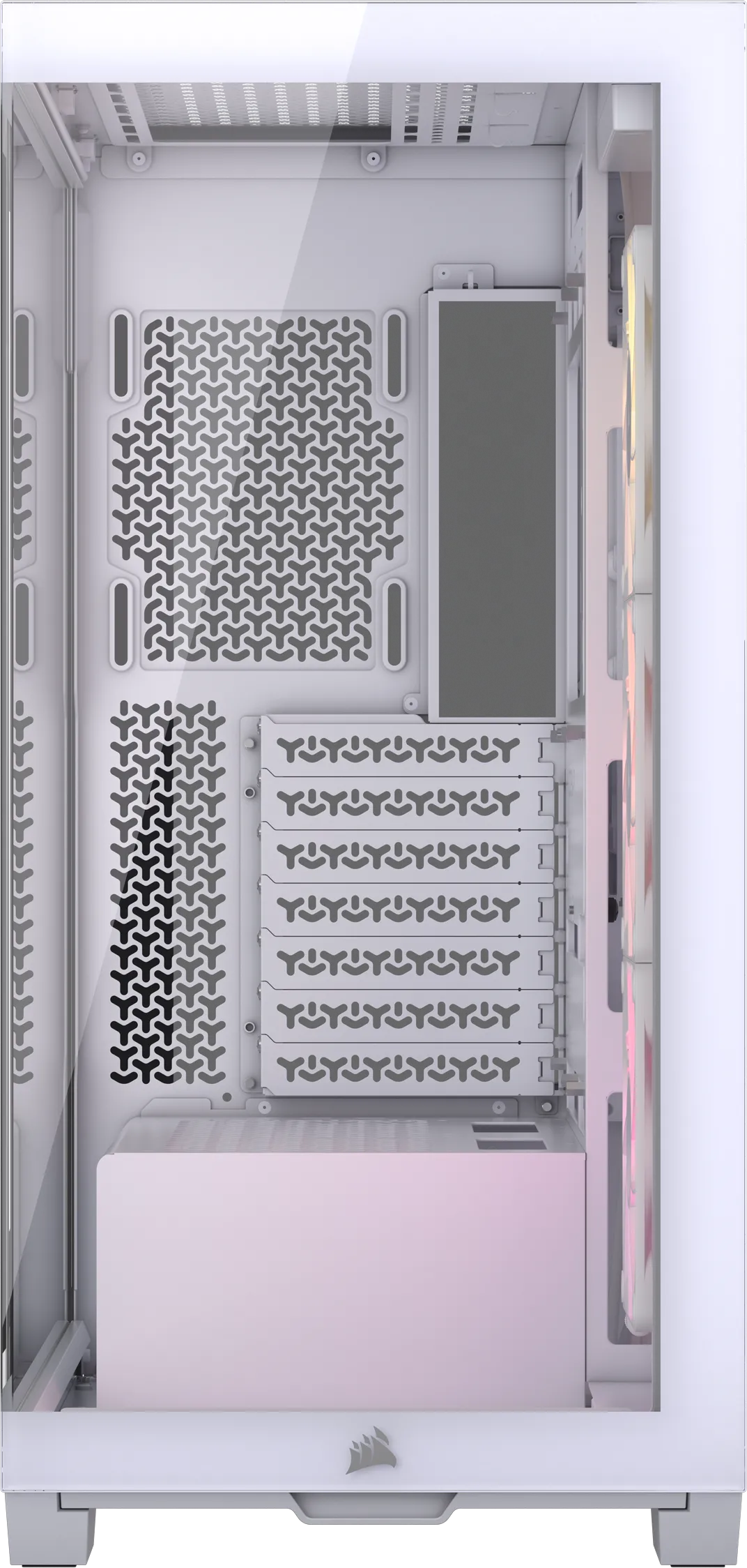 Boitier Moyen Tour E-ATX Corsair iCue Link 3500X RGB avec panneaux vitrés (Blanc)