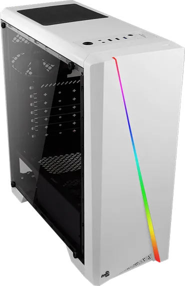 Boitier Moyen Tour ATX AeroCool Cylon RGB avec panneau vitré (Blanc)