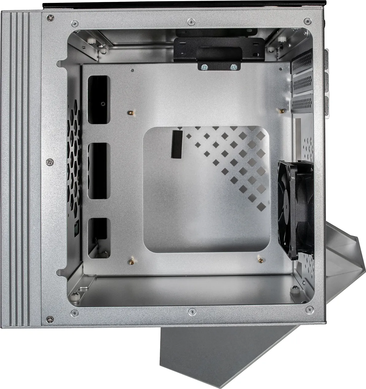 Boitier Mini Tour Micro ATX Azza Cube Mini RGB avec panneau vitré (Argent)