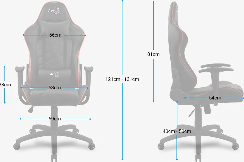 Fauteuil Aerocool AC110 Air (Noir/Bleu)