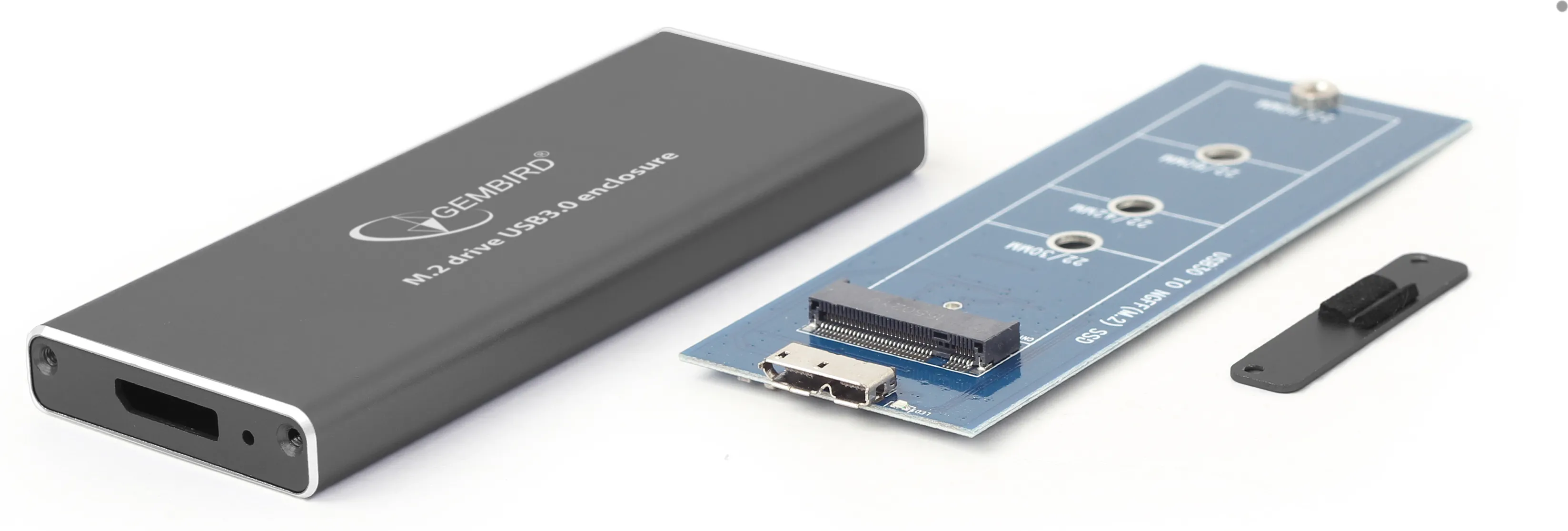 Boitier externe USB 3.0 Gembird - S-ATA M.2 Type 2280 (Noir)