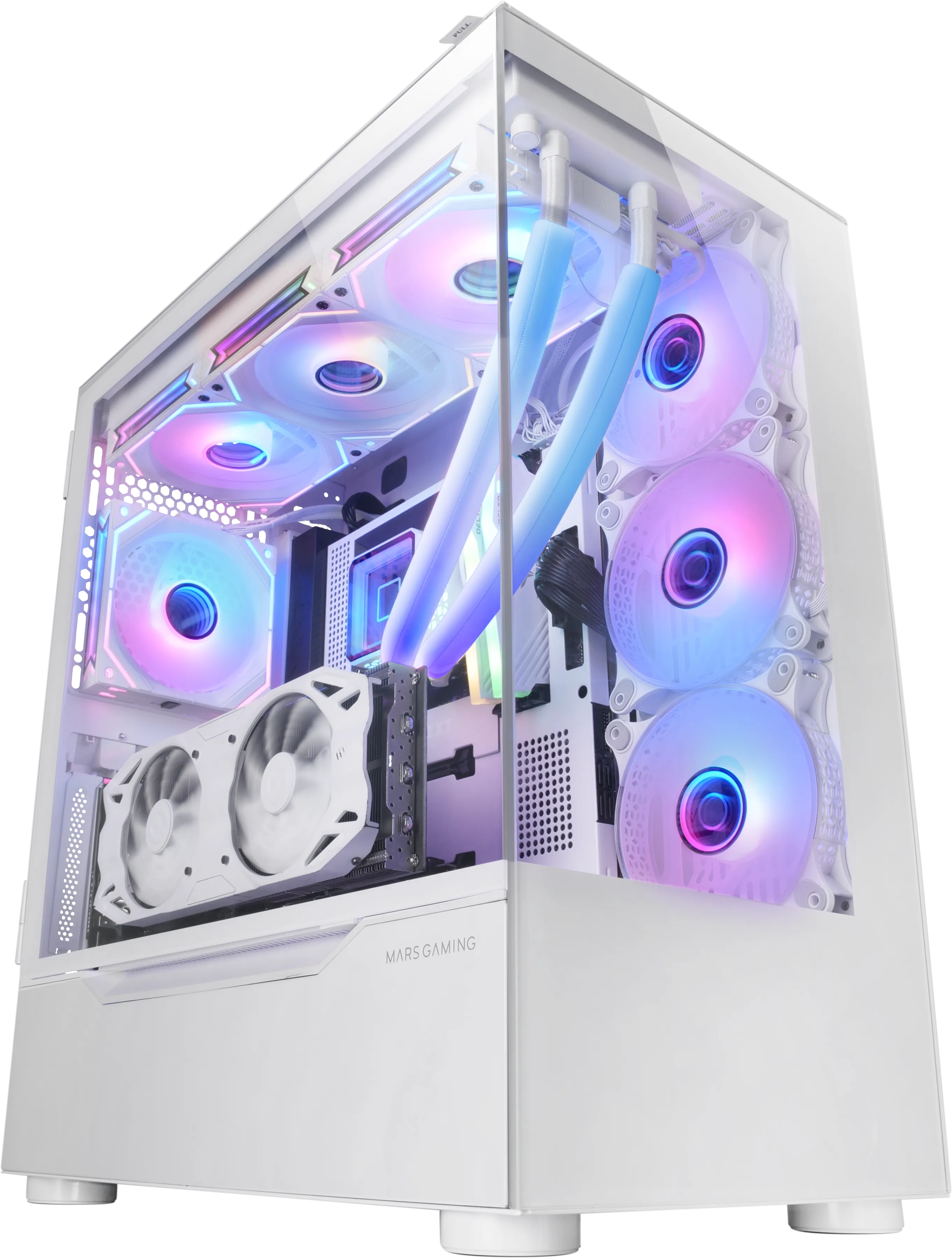 Boitier Grand Tour E-ATX Mars Gaming MC-Ult avec panneaux vitrés (Blanc)