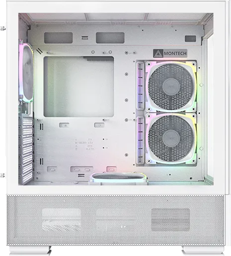 Boitier Moyen Tour ATX Montech Sky Two RGB avec panneaux vitrés (Blanc)