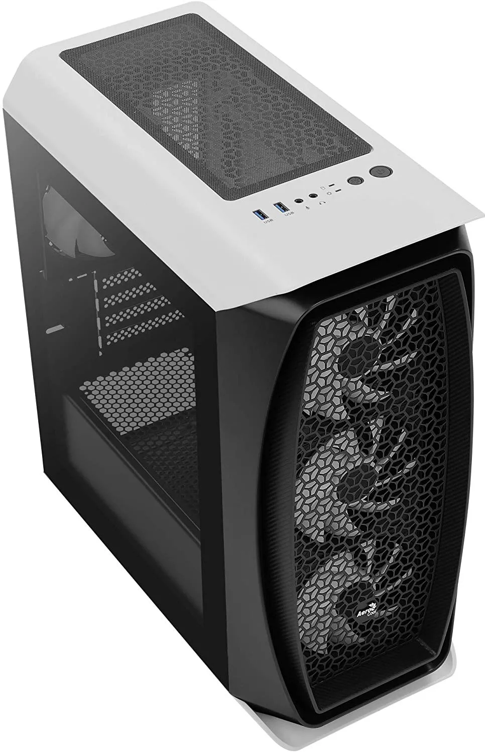 Boitier Mini Tour Micro ATX AeroCool Aero One Mini Frost RGB avec panneau vitré (Blanc/Noir)