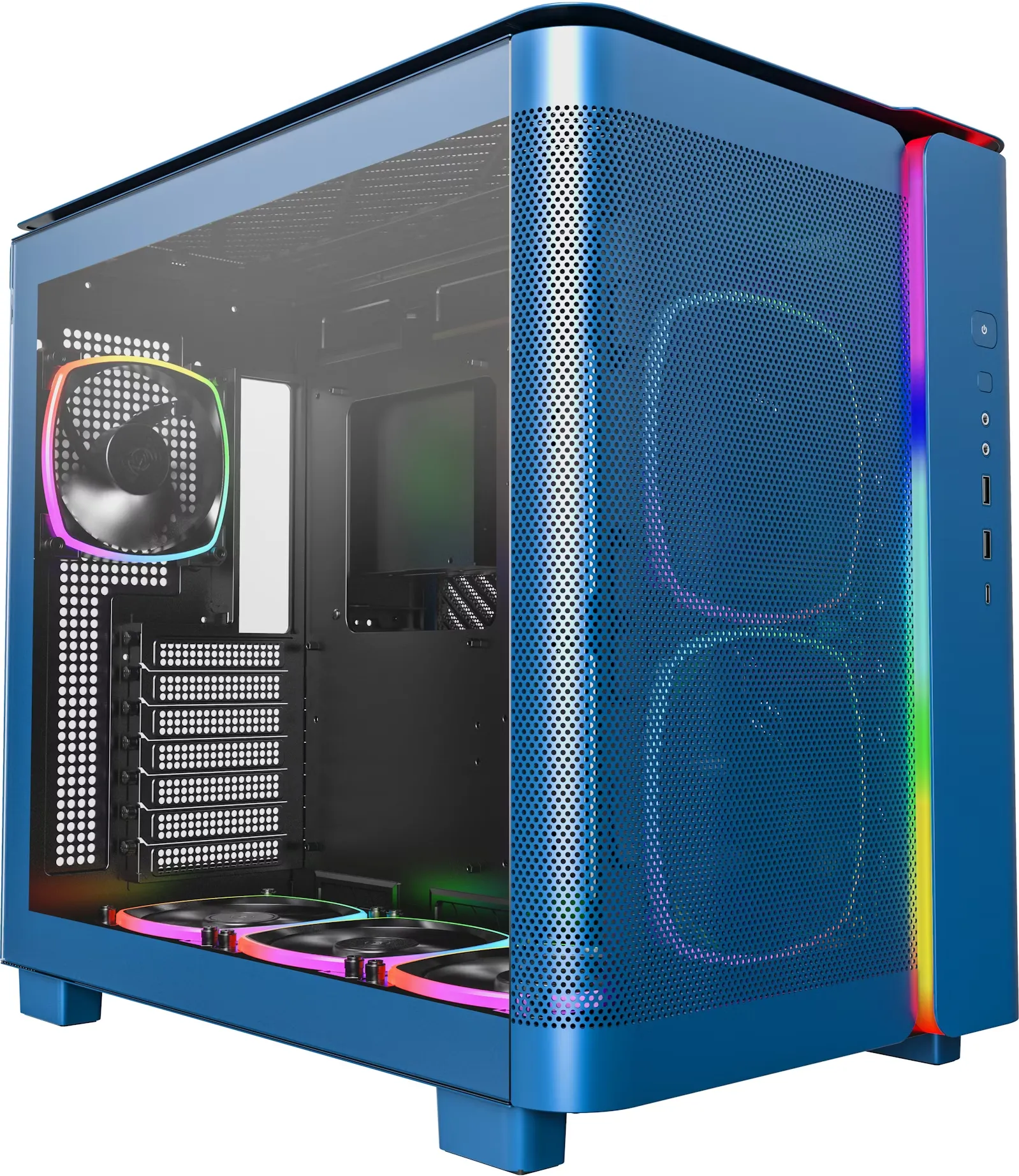 Boitier Moyen Tour ATX Montech King 95 Pro RGB avec panneaux vitrés (Bleu)