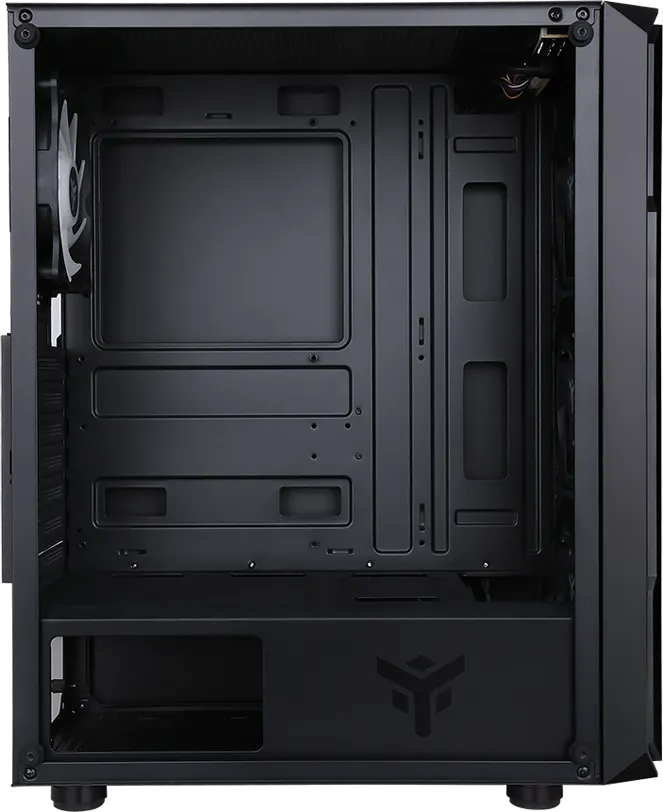 Boitier Moyen Tour ATX iTek Six Triangle RGB avec panneau vitré (Noir)
