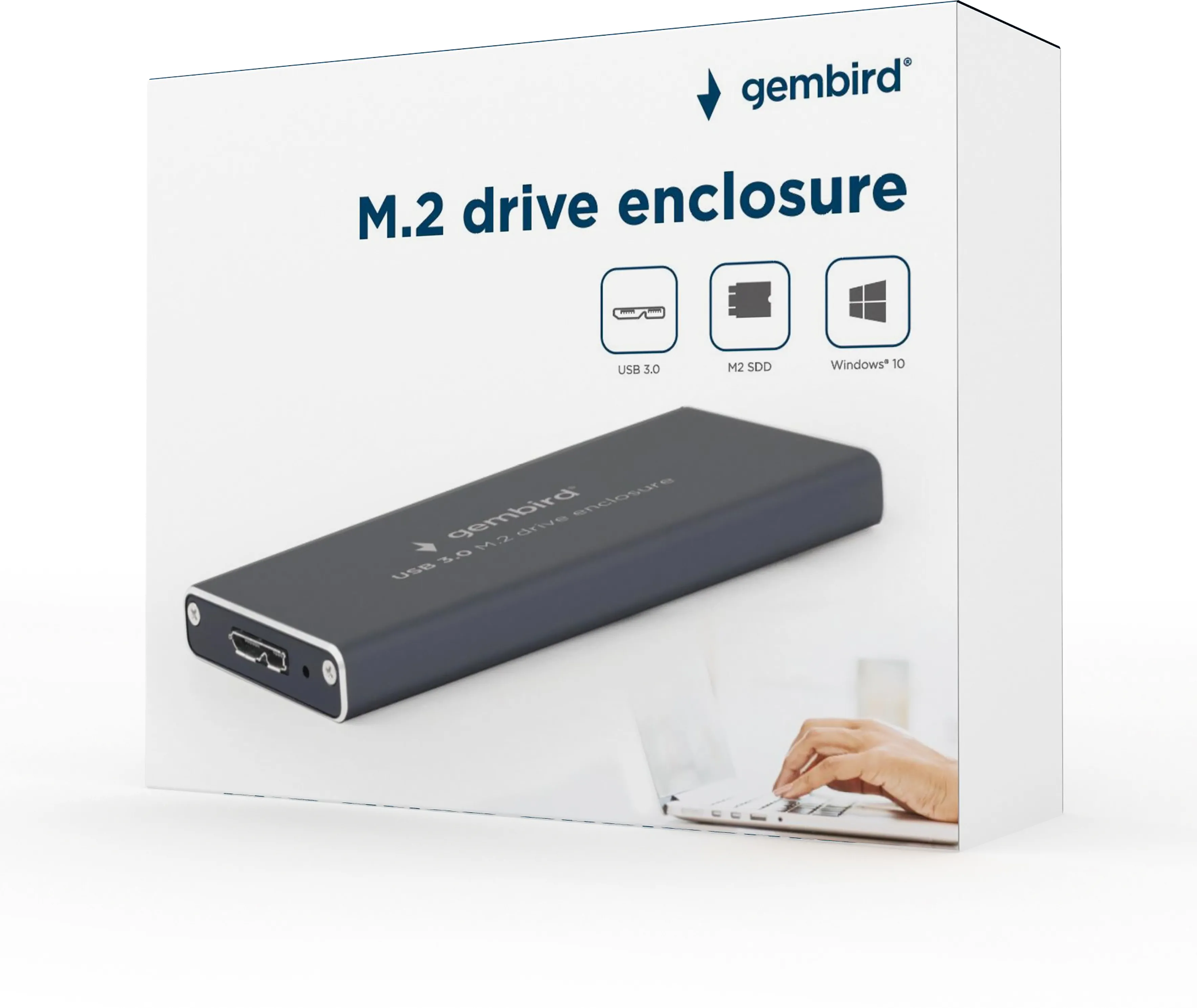 Boitier externe USB 3.0 Gembird - S-ATA M.2 Type 2280 (Noir)