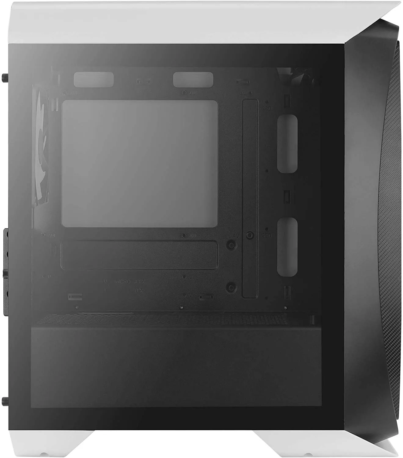 Boitier Mini Tour Micro ATX AeroCool Aero One Mini Frost RGB avec panneau vitré (Blanc/Noir)