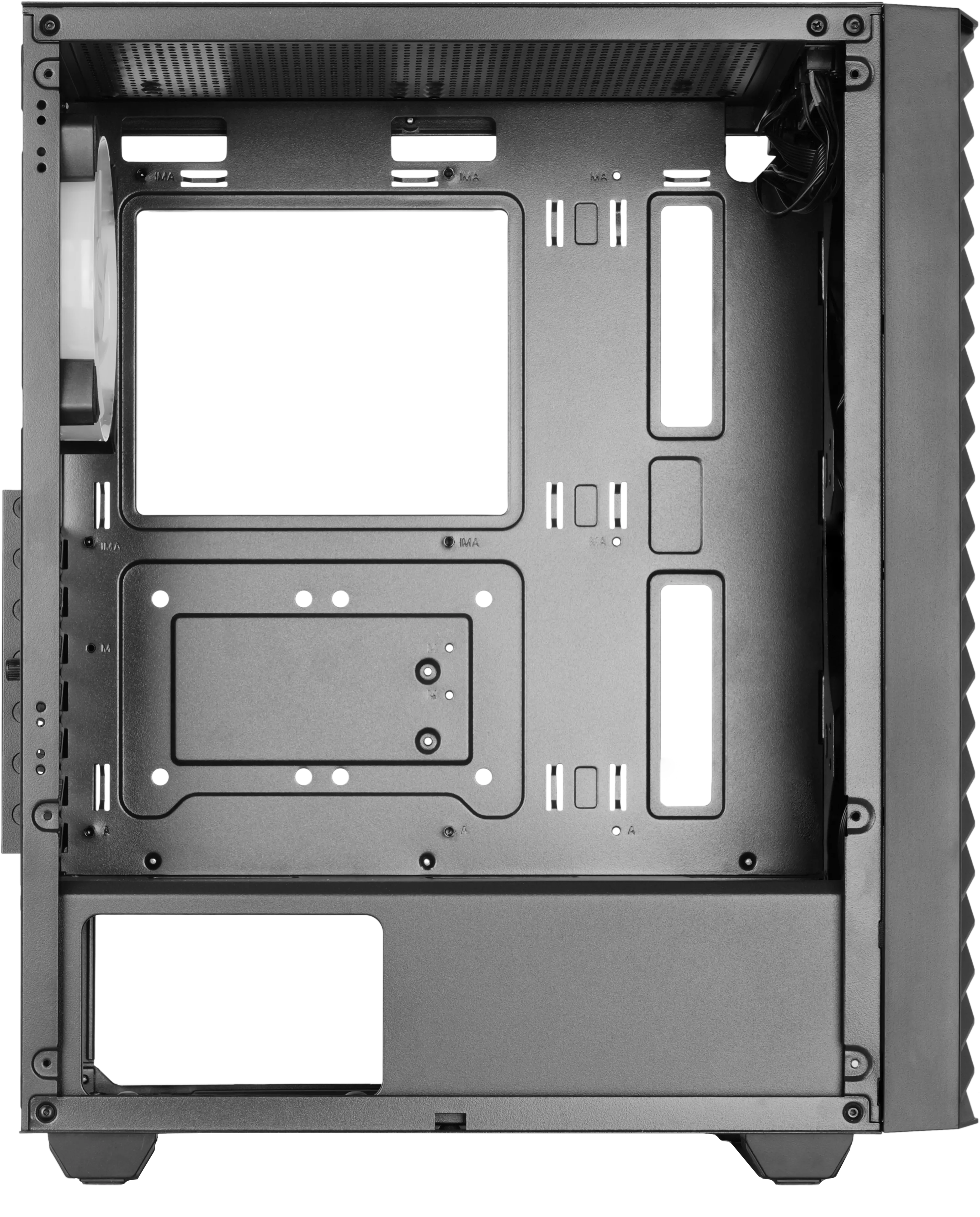 Boitier Moyen Tour ATX Mars Gaming MC-Volt RGB avec panneau vitré (Noir)